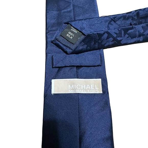 Michael Kors Royal Blue Silk Tie - Picture 4 of 4
